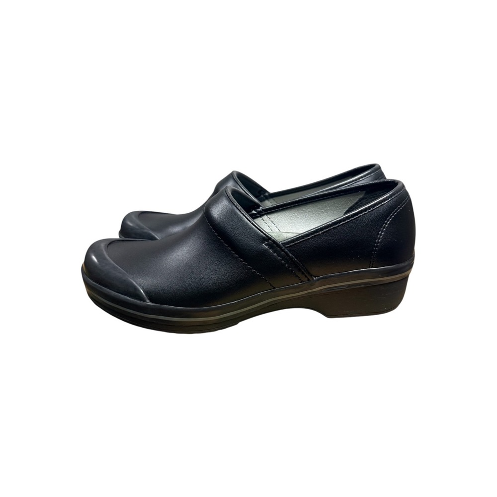 Dansko Womens EU 41 Black Leather Professional Work Clogs Slip Resistant